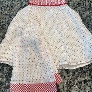 Pippa & Julie Red and White A-Line Matching Set